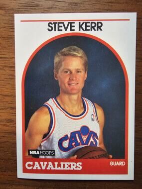 Steve Kerr 1989-1990 NBA Hoops #351 - Rookie - Cleveland Cavaliers - Fresh Pull